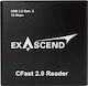 Exascend CFast 2.0 Четец на Карти за Памет с Висока Скорост