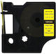 TelForceOne Label Maker Tape 1m x 12mm In Black Colour Compatible With Dymo D1