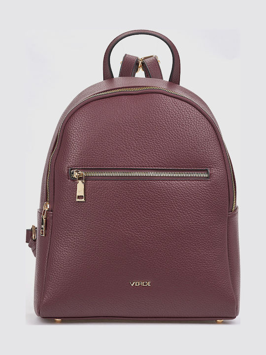 Verde Verde Damenrucksack Burgundische Farbe