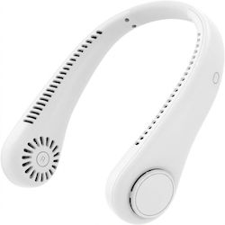 Spv Ts Преносим Вентилатор За Шия Бял Hanging Neck Fan In White