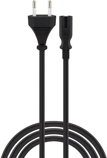 Savio Euro - IEC C7 Netzkabel 5m Schwarzes