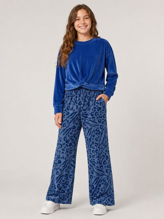 Kids Tracksuit Set With Top Blue