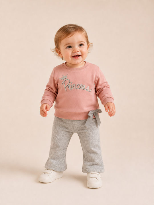 Kinder Sweatpants Set Rosa G392