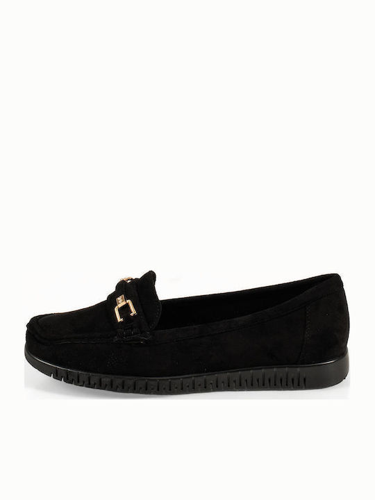 The Shoemart Suede Γυναικεία Loafers σε Καφέ Χρώμα