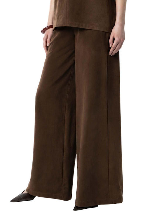 Moutaki Damen Lederhose Braun