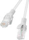 Lanberg U/UTP Cat.5e (Gigabit) Мрежов Кабел Ethernet 0.25м Сив 10 Бройки