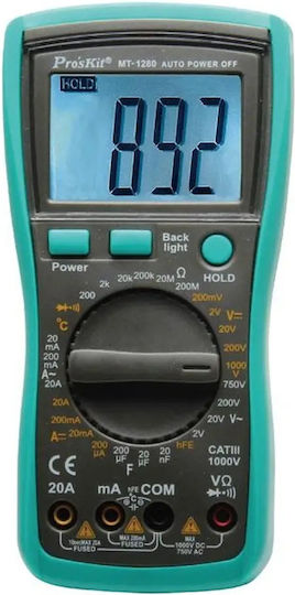 Proskit Digital Multimeter True RMS with AC Measurement 49P01165