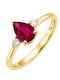 Damentagring mit Diamant aus Gold 18K