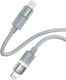 MLK+ LED USB-C to Lightning Cable 30W Grey 1m
