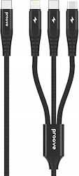 Proove USB към Type-C / micro USB / Lightning Кабел 1m CCHY15012101