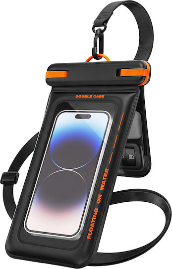 Avizar Ipx8 Waterproof Floating Case Smartphones Up To 7.5 Inches Black