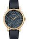Timex Bloom Дамски Часовник 38mm Кварцов с Син Кожен Каишка