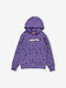 Детски Суичър с Качулка и Джобове Mauve
