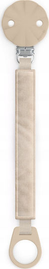 Suavinex Silicone Pacifier Clip Beige