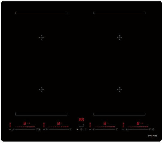 MPM Induction Autonomous Cooktop with Lock Mode 59x52cm