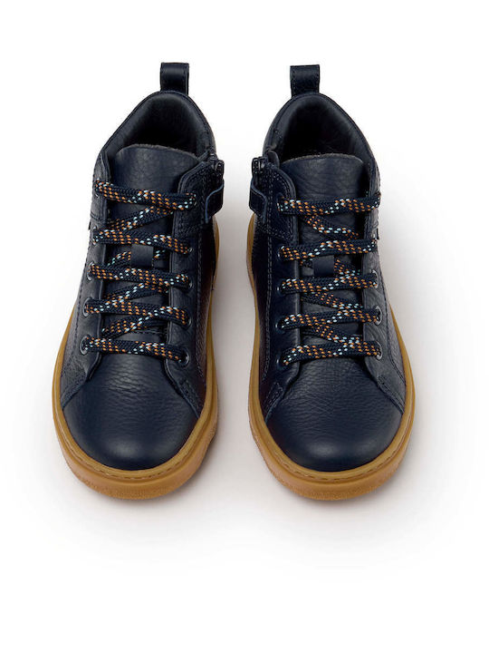 Camper Leder Kinderstiefel Blau
