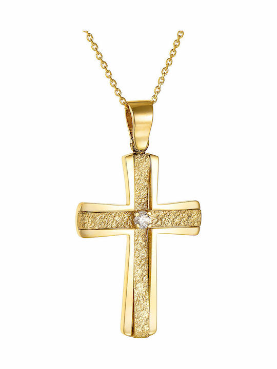 Women's Gold Cross 14K with Chain