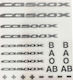 Honda Cb500x Blood Groups Stickers Set Silver 16pd59