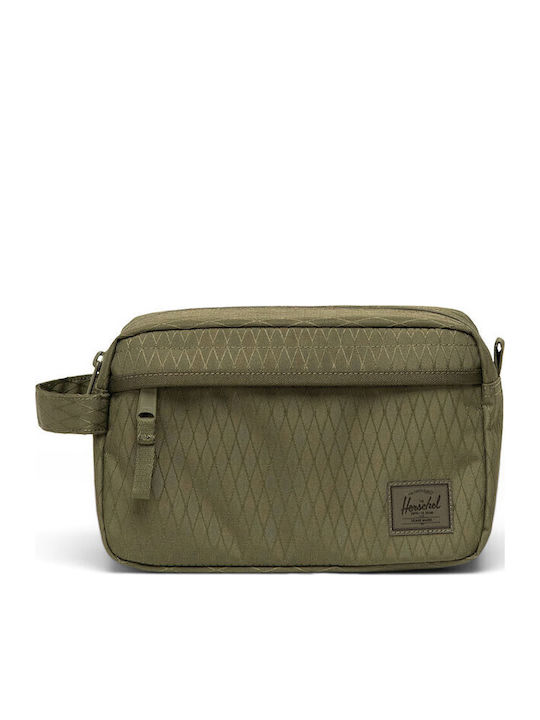 Herschel Chapter Travel Kit Ivy Green Diamond