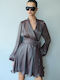Summer Shirt Dress Purple