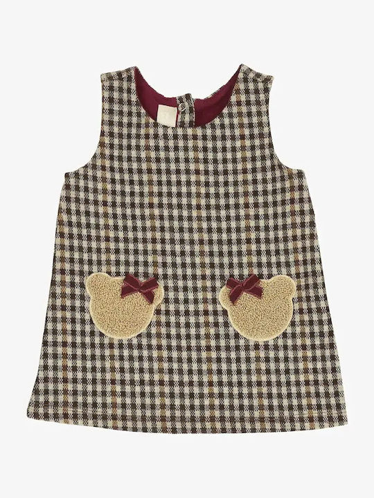 Kinderkleid Ärmellos Geprüft Braun