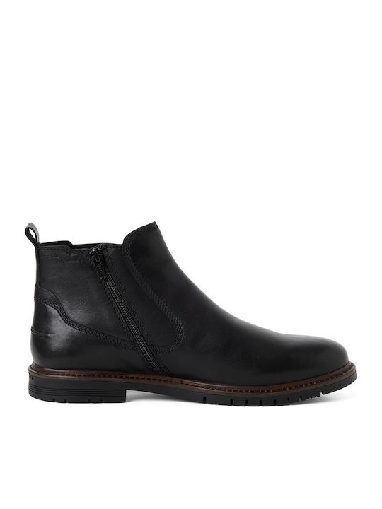 Leder Chelsea-Stiefel Schwarz Herrenstiefel