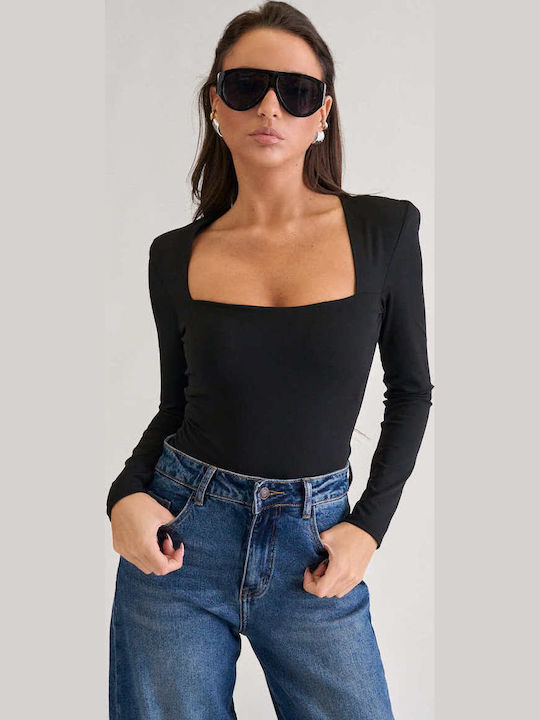Decoro Damen-Bodysuit Mit Rollkragen & Rücken S...