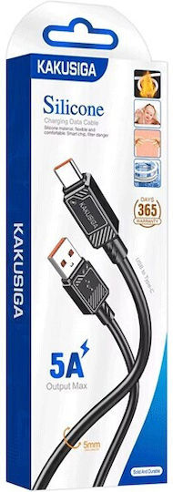 Kakusiga KSC-993 Cable USB-C male - USB-A Μαύρο 1m 2222222100131