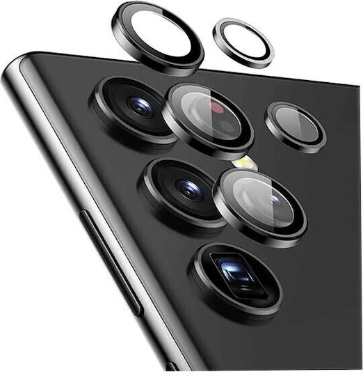 Προστατευτικό Τζαμάκι Κάμερας Camera Tempered Glass Samsung Galaxy S23 Ultra S24 Ultra Μαυρο
