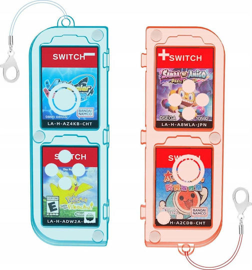 Jys Box Case Case Case Case Case Case Game Card Box Nintendo Switch Oled Transparent Blue-red