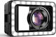 Apexel 100mm HD Макрообектив за Смартфони + 40 LED Светлина CRI 95+ APL-HB100FL23