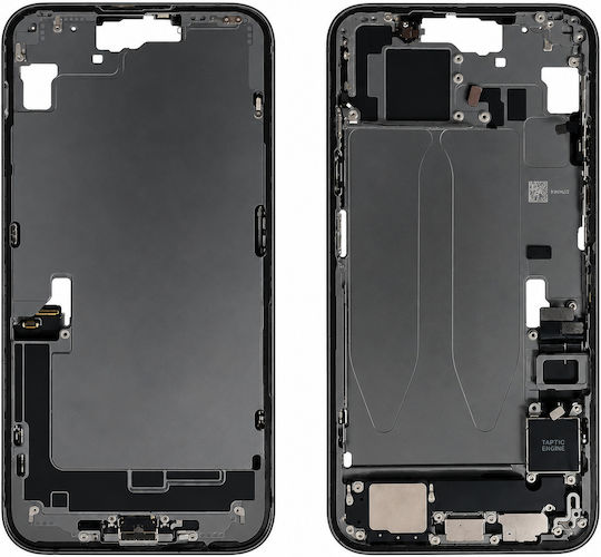 Оригинален Housing Среден Капак Оригинални Части iPhone 15 EU Grade A Черен