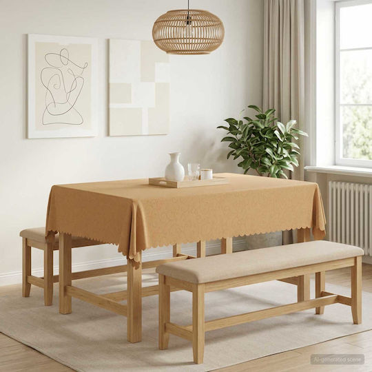 vidaXL Tischdecke Beige 110x140cm