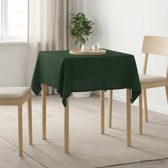 vidaXL Tischtuch Dunkelgrün 140x140cm