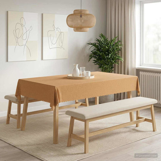 vidaXL vidaXL Beiges Tischdeck 110x160cm