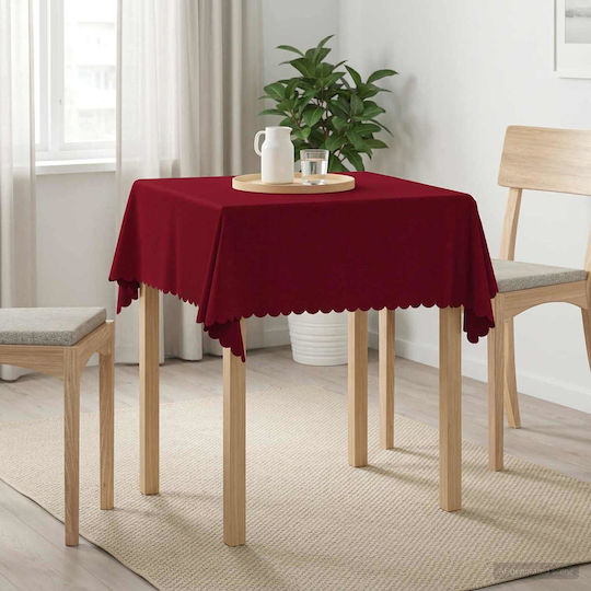 vidaXL vidaXL Tischdecke Rot 140x140cm