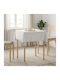vidaXL vidaXL Tischdecke Weiß 140x140cm