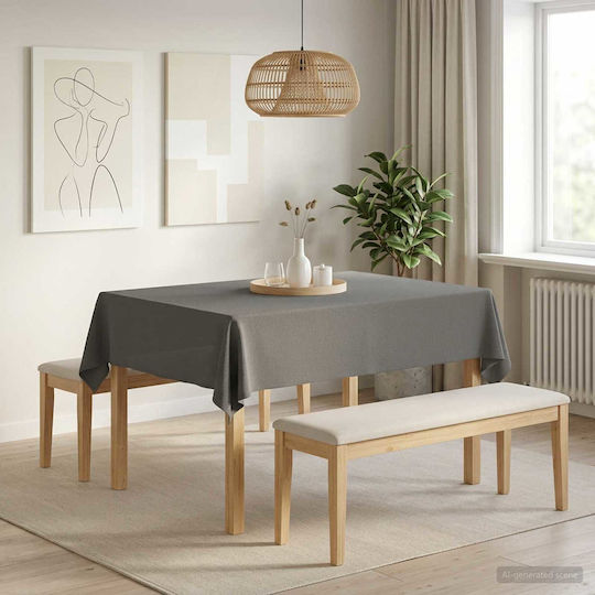 vidaXL vidaXL Tischdecke Hellgrau 140x180cm