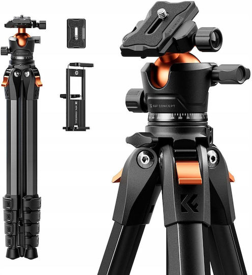 K&F Concept Aluminum Tripod up to 162cm and 10kg Load