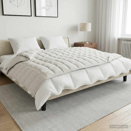 vidaXL Single Blanket 150x200cm White