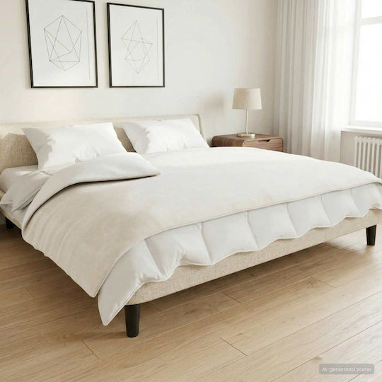 vidaXL Sofa Blanket 138x200cm White