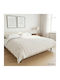 vidaXL Fleece Double Blanket 200x225cm White