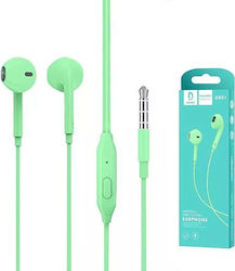 Vega Headphones Universal Headphones Denmen Jack 3.5 Inch Green In-ear Dr01>