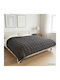 vidaXL Double Blanket 220x235cm Anthracite