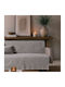 Teoran Joliet Decke Für Dreisitzer-Sofa 180x300cm Silber Grau