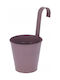 Home&Styling Collection Metallischer Lila Blumentopf 13x13cm
