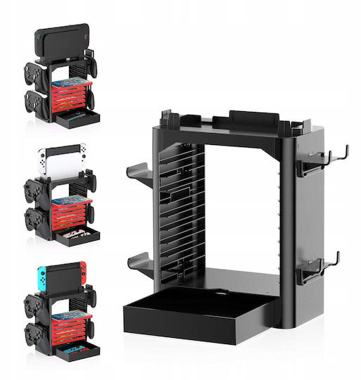 Jys Switch 2 / Switch OLED Black Charging Stand SB11526
