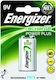 Energizer Алкална батерия 9V 1бр