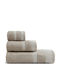 Lino Home Сет Хавлиени Кърпи 3бр Breeze Бежов Тегло 450гр/м²