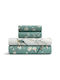 Lino Home Parrots Подредба Чаршафи King Size 260x270см Петролени 4 Бройки